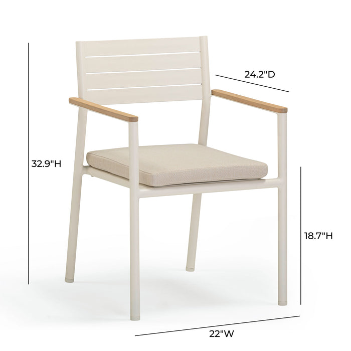 Sardinia - Outdoor Dining Chair (Set of 2) - Cream