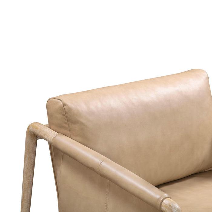 Chakka - Genuine Leather Accent Chair