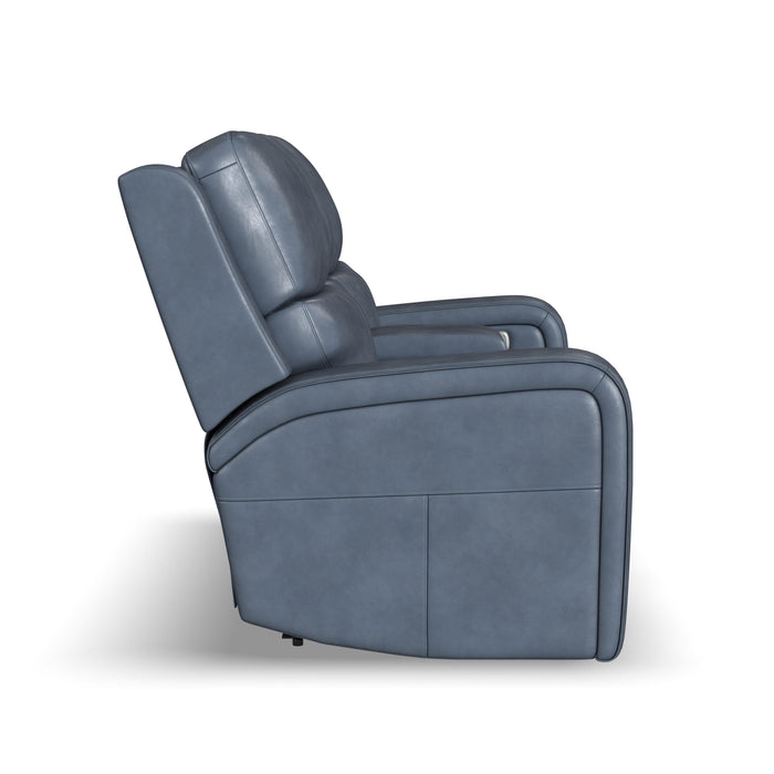 Oasis - Power Reclining Loveseat With Console, Power Headrests, Lumbar, Heat & Massage