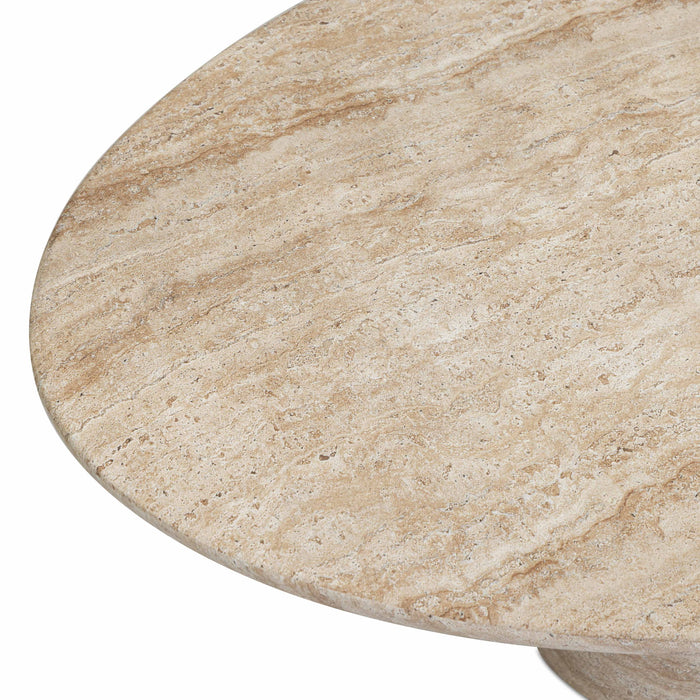 Sonia - Indoor / Outdoor Concrete Coffee Table - Faux Travertine