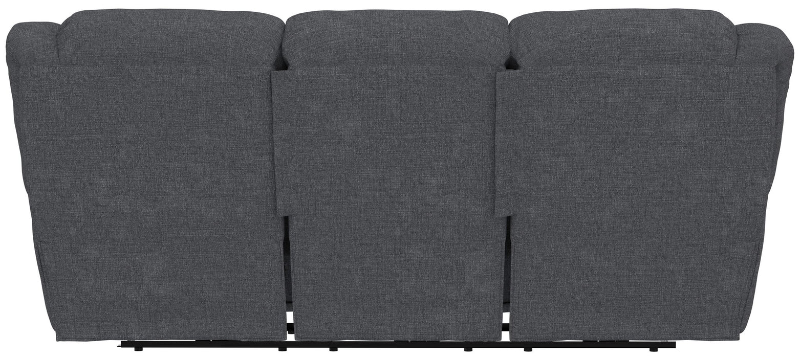 Trifecta - Sofa With 3 Recliners and Drop Down Table