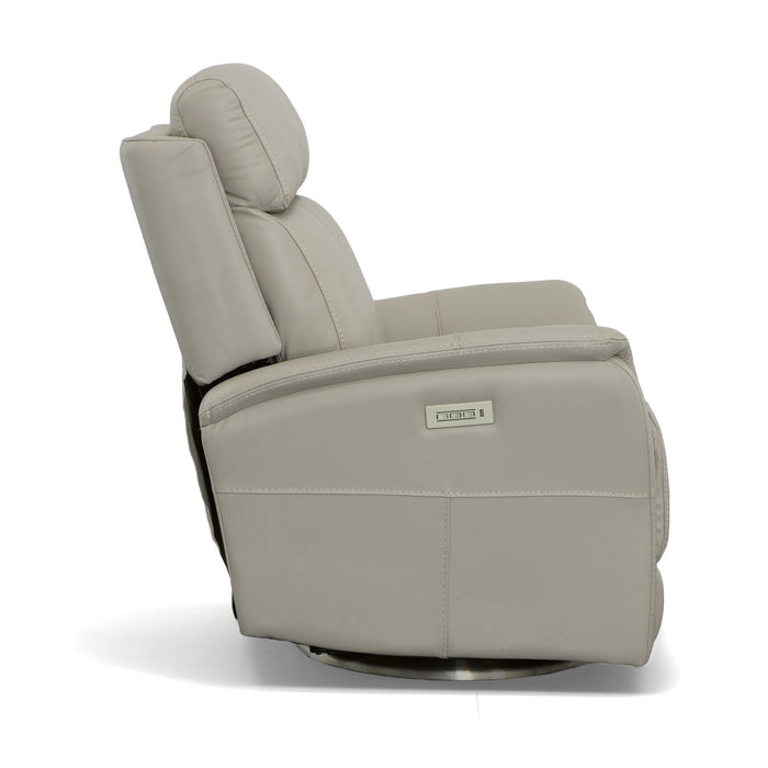 View - Power Swivel Recliner With Power Headrest