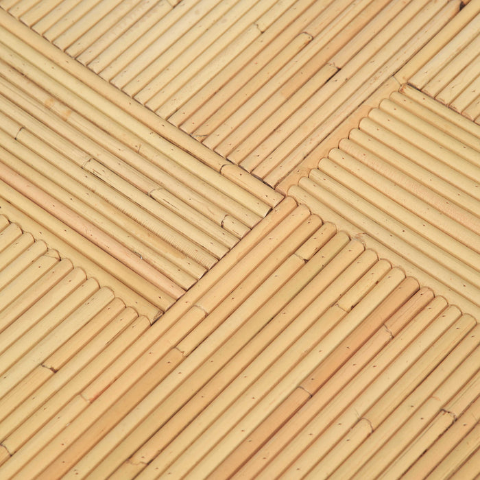 Matea - Rattan Cross Side Table - Natural