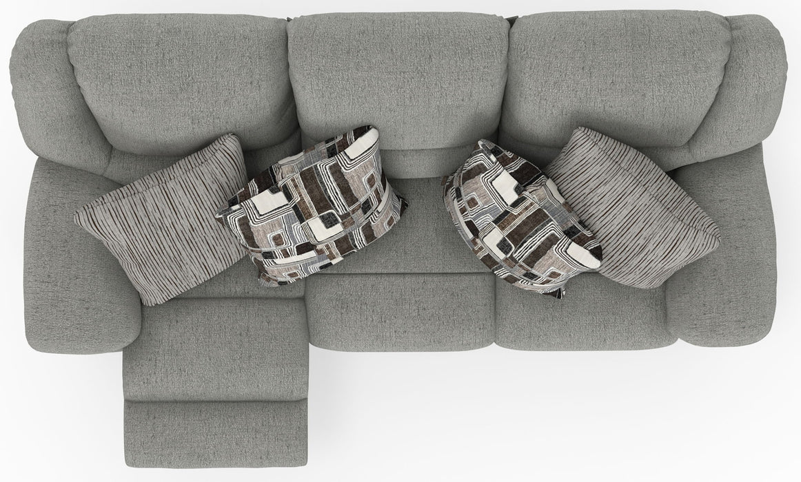 Trifecta - Sofa With 3 Recliners and Drop Down Table