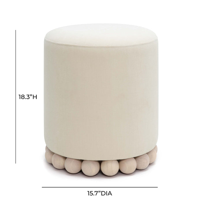 Dex - Upcycled Fabric Ottoman