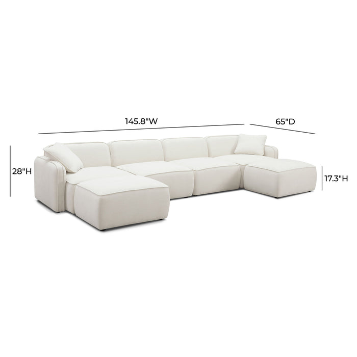 Travie - 6-Piece Modular U-Sectional