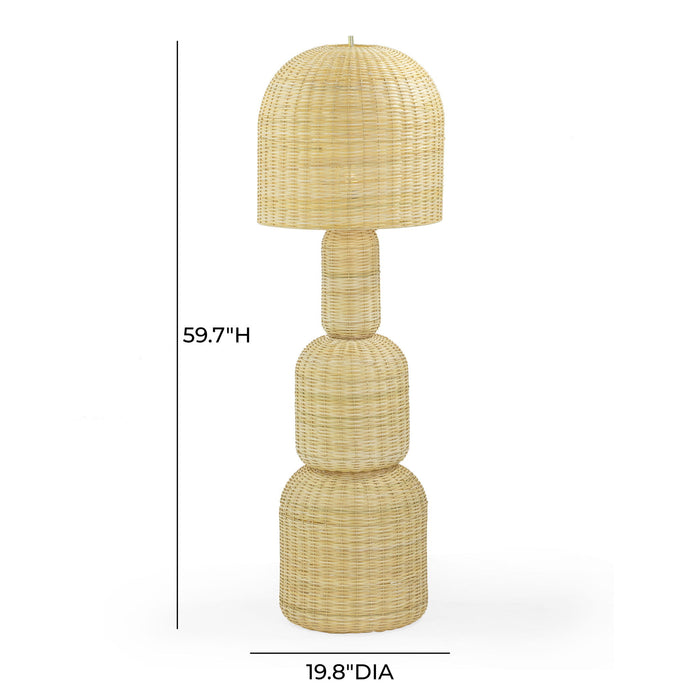 Kootu - Rattan Floor Lamp - Natural