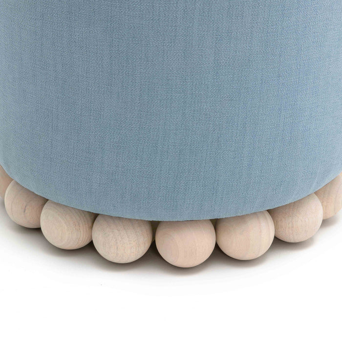 Dex - Upcycled Fabric Ottoman