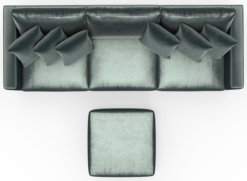 Remington - Modular Sofa And Cocktail Ottoman - Pine