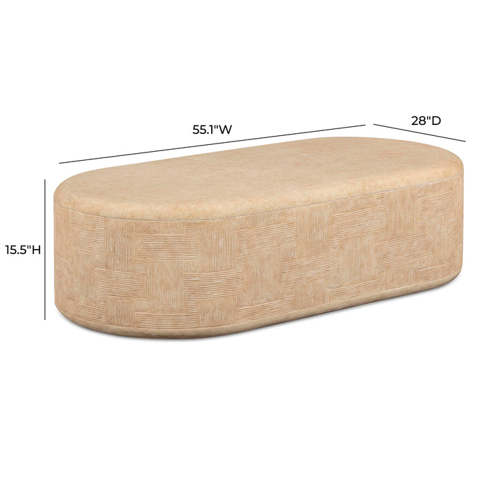 Surraya - Concrete Rounded Coffee Table