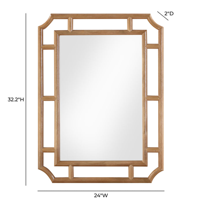 Cienna - Rattan Wall Mirror - Natural
