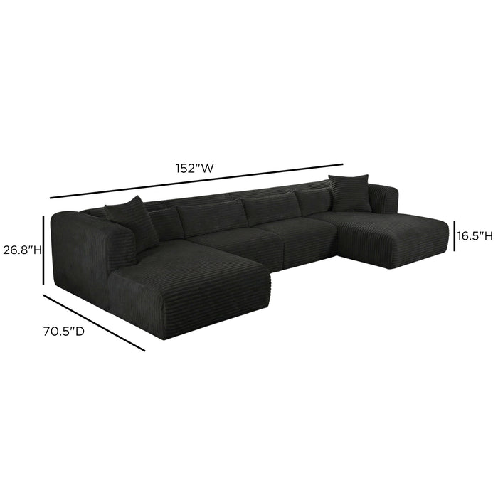 Tarra - Fluffy Oversized Corduroy Modular Sectional