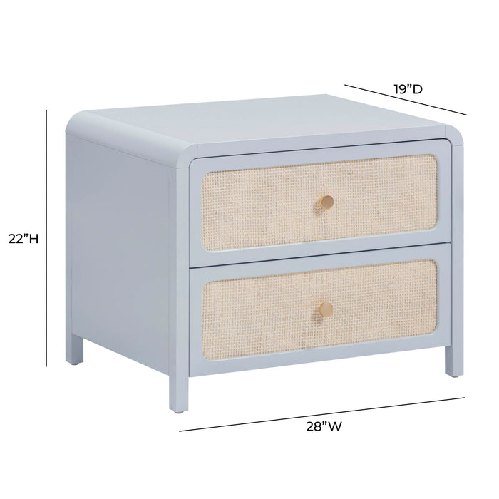 Patty - Rattan 2-Drawer Nightstand