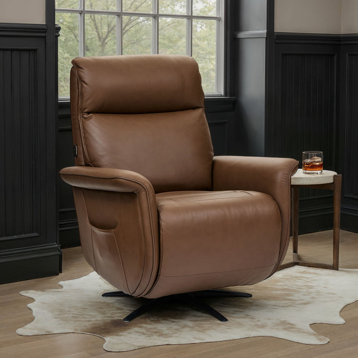 Haven - Power Swivel Recliner With Power Headrest, Lumbar, Heat, Massage & Ventilation