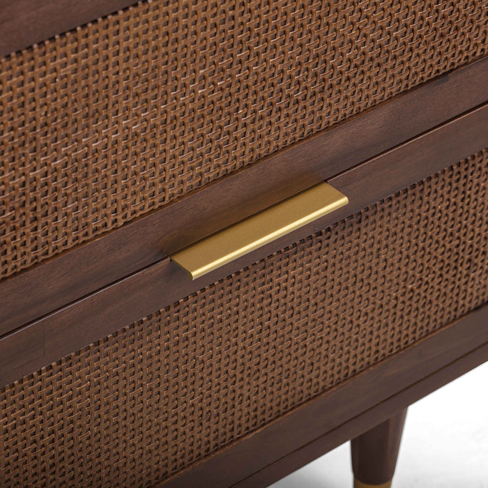 Sierra - 2-Drawer Nightstand - Dark Chocolate Brown