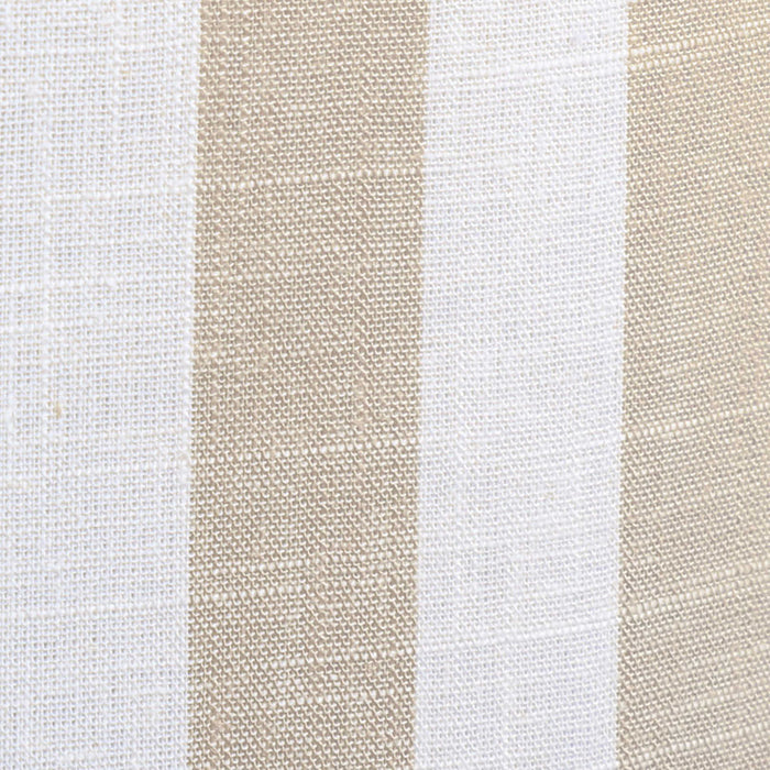 Dex - Striped Linen Ottoman