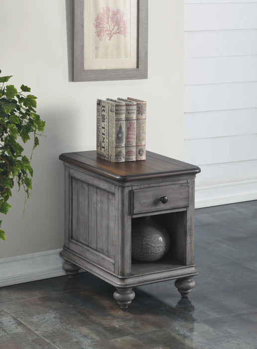 Plymouth - Chairside Table - Gray