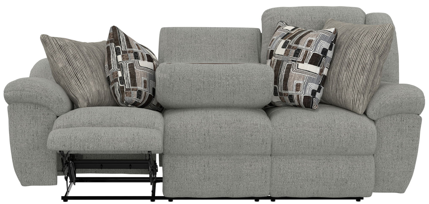 Trifecta - Sofa With 3 Recliners and Drop Down Table