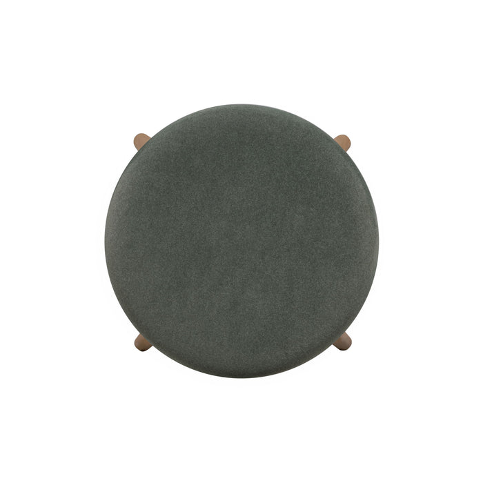 Oodle - Performance Vegan Mohair Light Walnut Stool