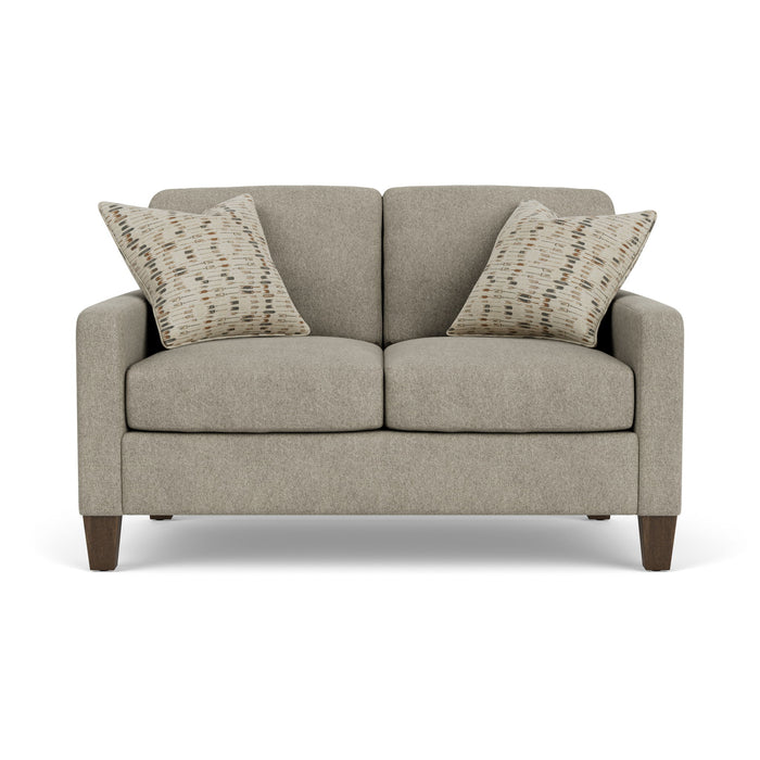 Moxy - Fabric Loveseat With Straight Track Arms