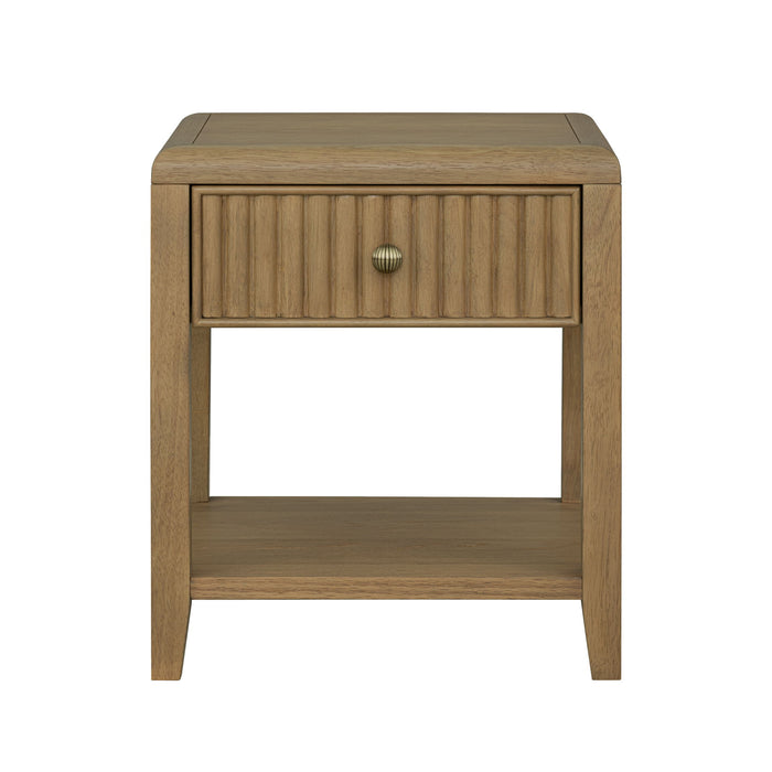 Reed - Chairside Table - Driftwood Oak