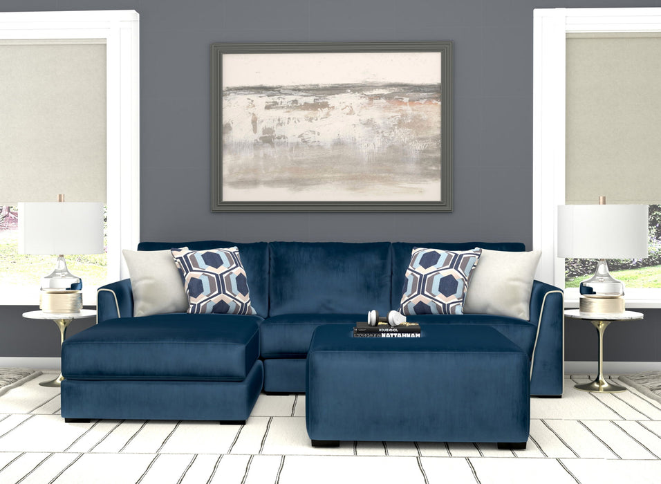 Jetson - Sectional With Comfort Coil Seat Cushions, Included Accent Pillows & Cocktail Ottoman