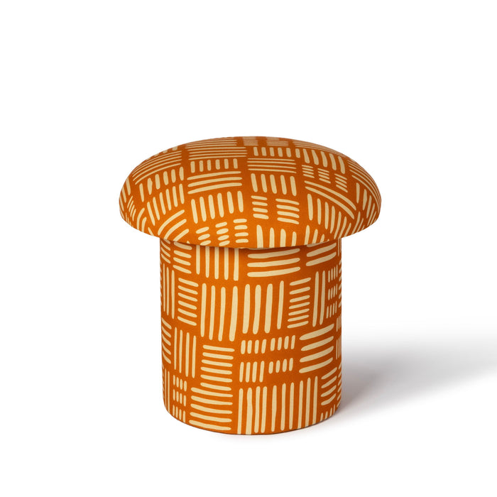 Lucy - Abstract Print Mushroom Stool