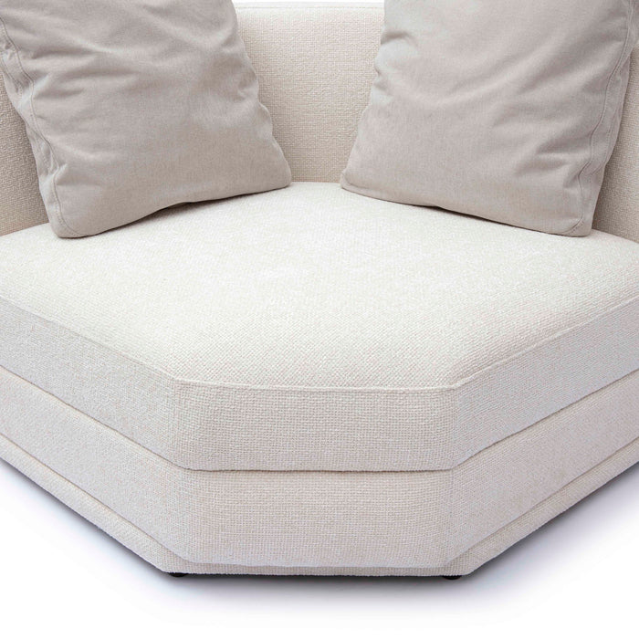 Perry - Modular Wedge Corner Chair - Cream