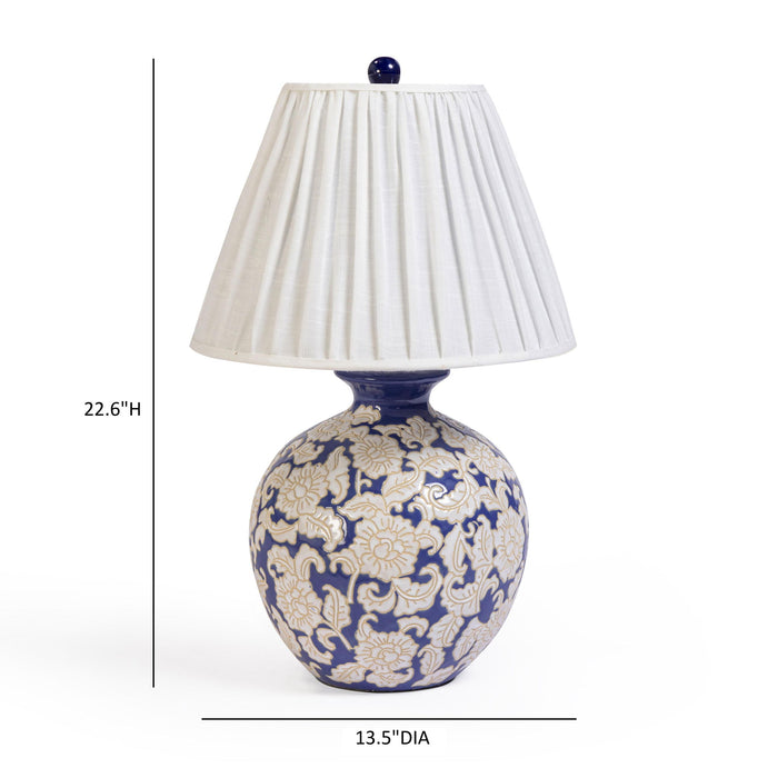 Diana - Table Lamp - Blue & White