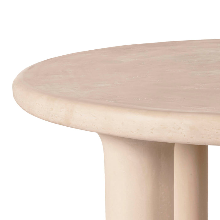 Barbara - 47" Indoor / Outdoor Round Dining Table - Cream