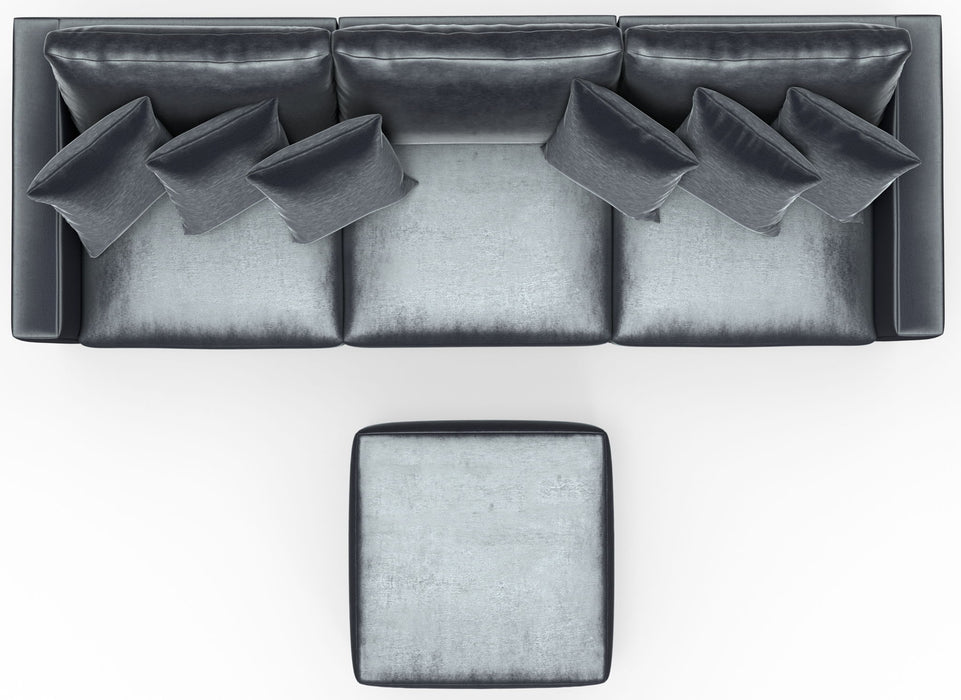 Remington - Modular Sofa And Cocktail Ottoman - Slate