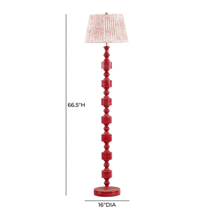 Peggy - Spotted Floor Lamp - Pink