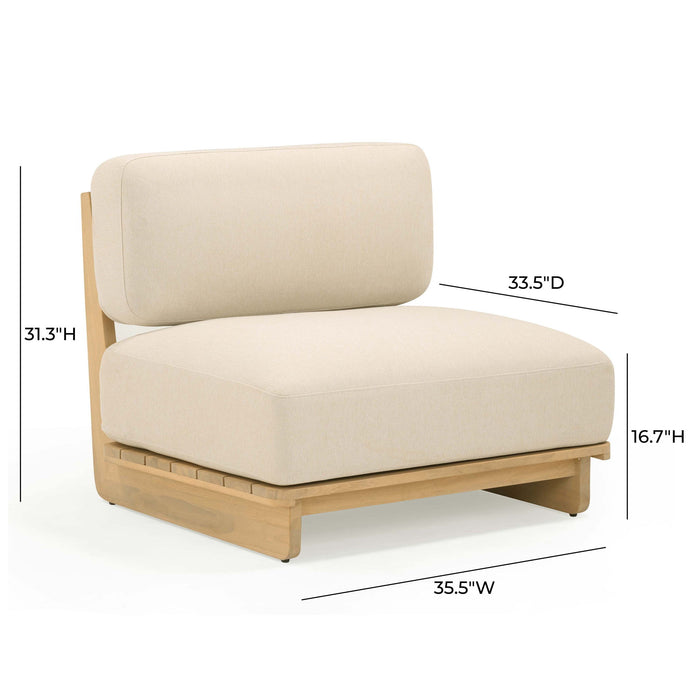 Reavan - Outdoor Lounge Chair - Cream