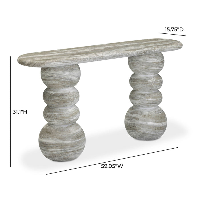 Hyre - Indoor / Outdoor Concrete Console Table - Faux Stone