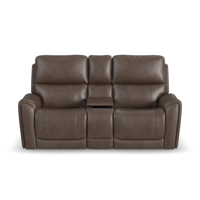 Carter - Power Reclining Loveseat With Console & Power Headrests & Lumbar - Cappuccino