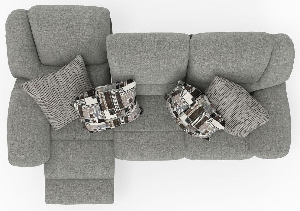 Trifecta - Sofa With 3 Recliners and Drop Down Table