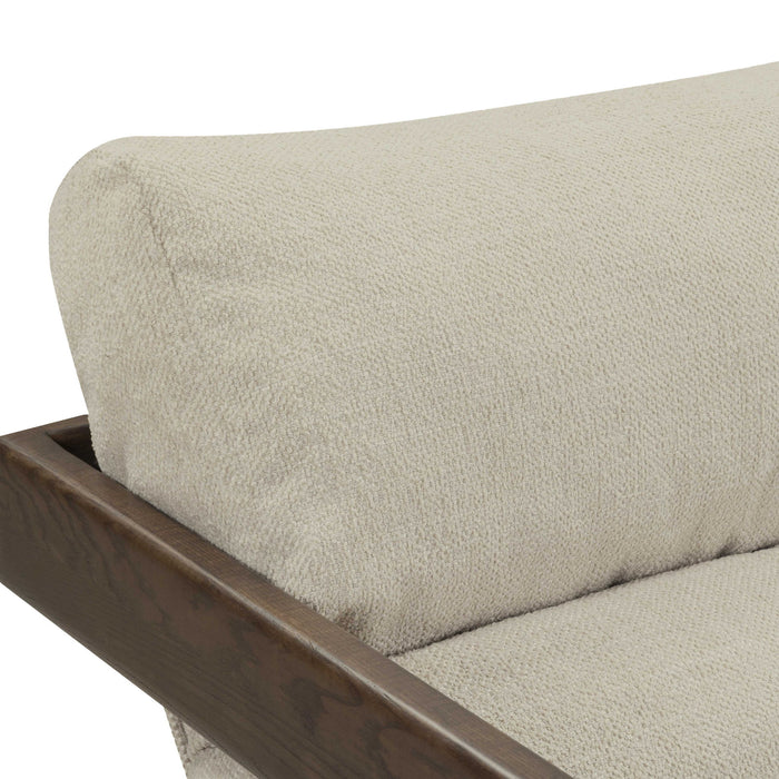 Palma - Textured Weave Accent Chair With Brown Base