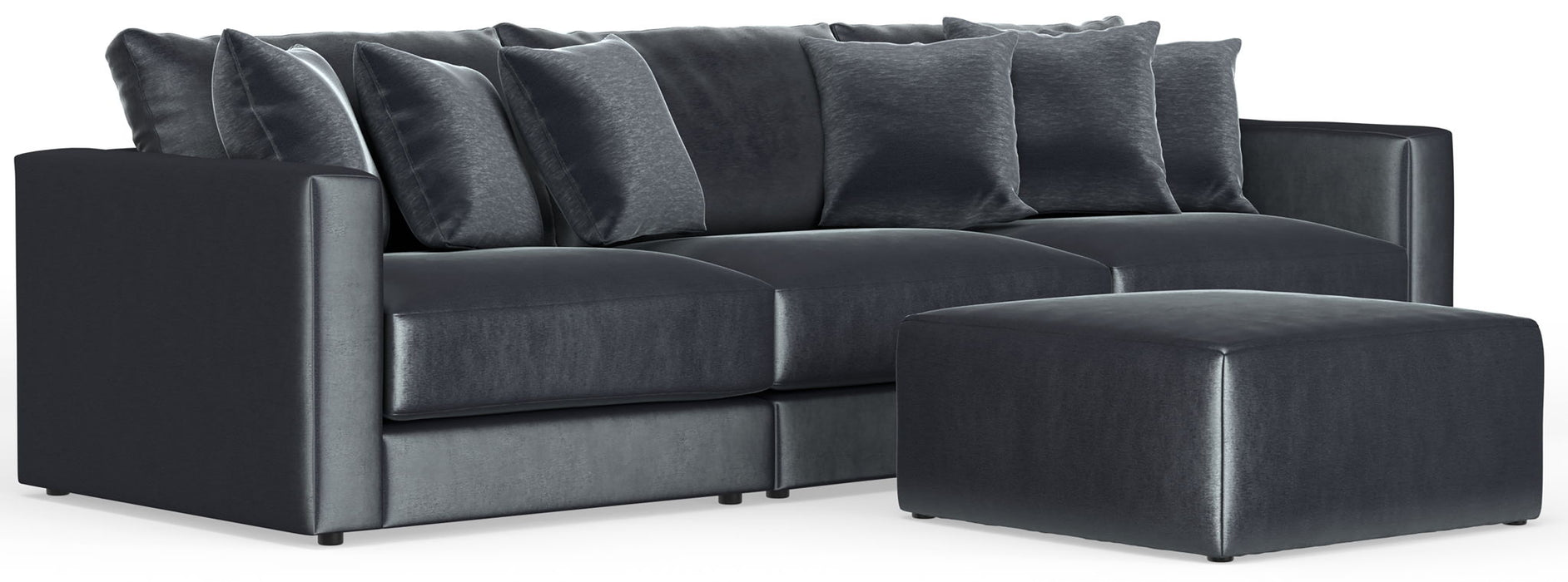 Remington - Modular Sofa And Cocktail Ottoman - Slate
