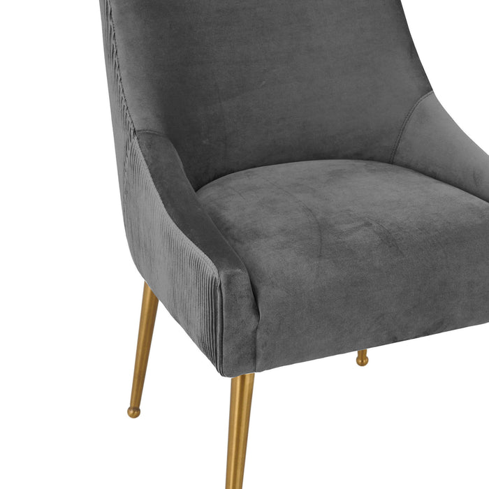 Beatrix - Pleated Velvet Side Chair