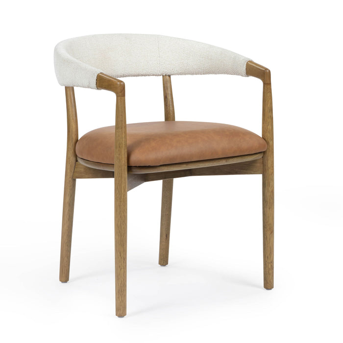 Vina - Dining Chair - Cognac / Cream