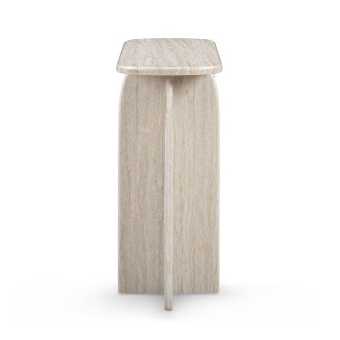Clementine - Console Table - Travertine