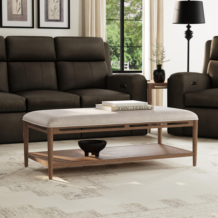Verona - Rectangular Coffee Table - Beige / Dark Brown