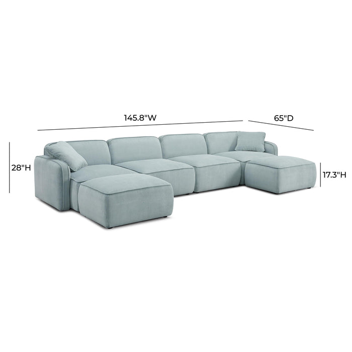 Travie - 6-Piece Modular U-Sectional