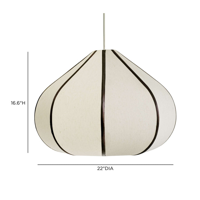 Josephine - Teardrop Pendant Lamp - Chocolate Brown