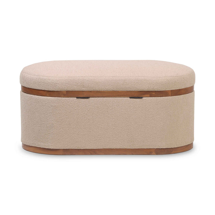 Olivier - Boucle Oval Storage Ottoman