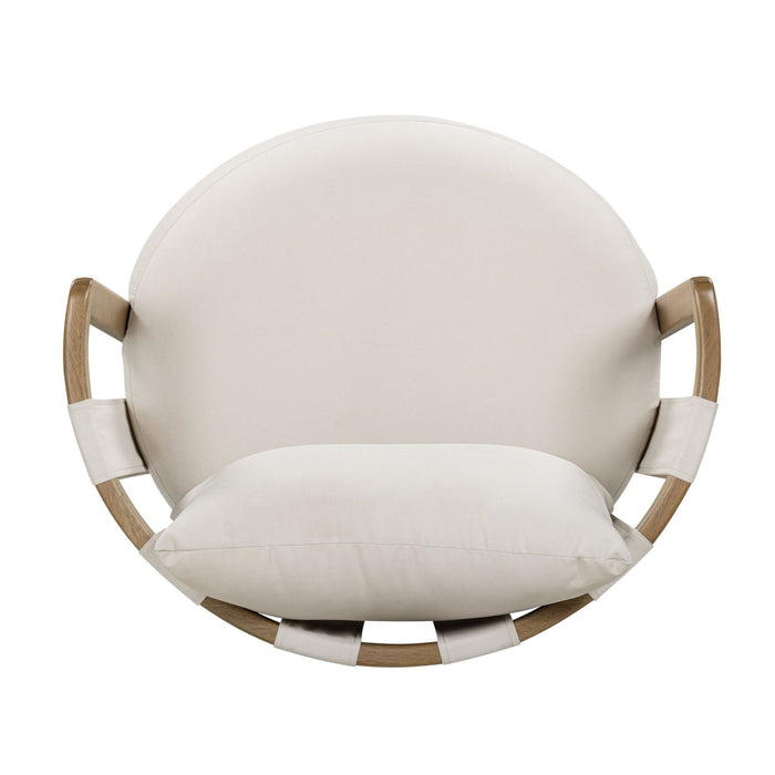Paolo - Fabric Outdoor Accent Chair - Cream