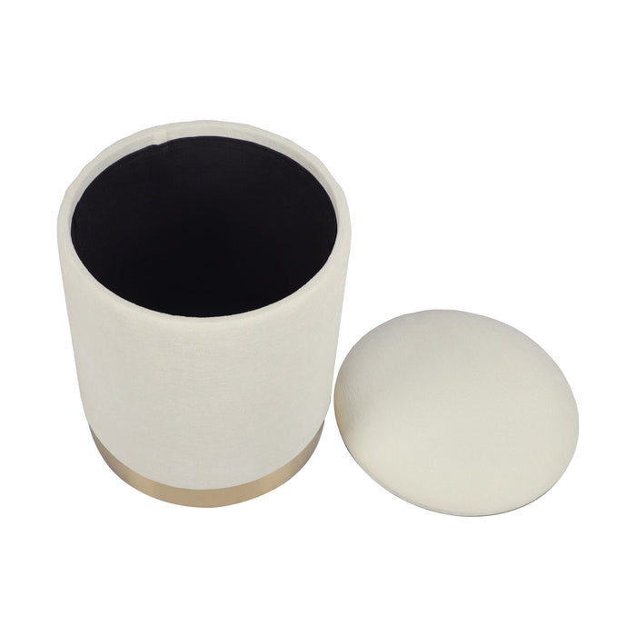 Zoe - Velvet Storage Ottoman