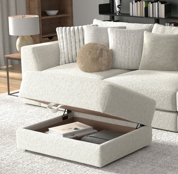 Jazzy - Storage Ottoman - Bone
