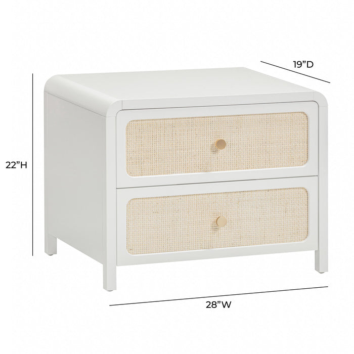 Patty - Rattan 2-Drawer Nightstand