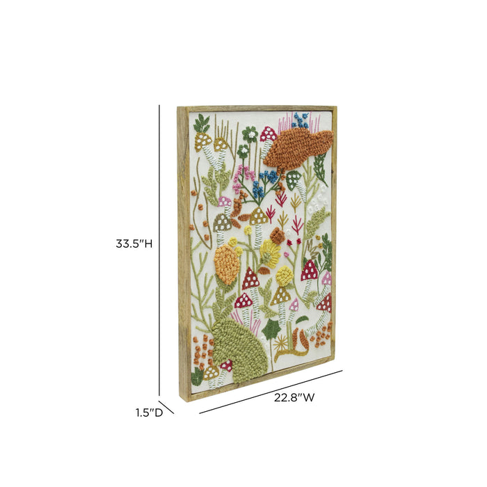 Muro - "Forage" Embroidered Wall Art